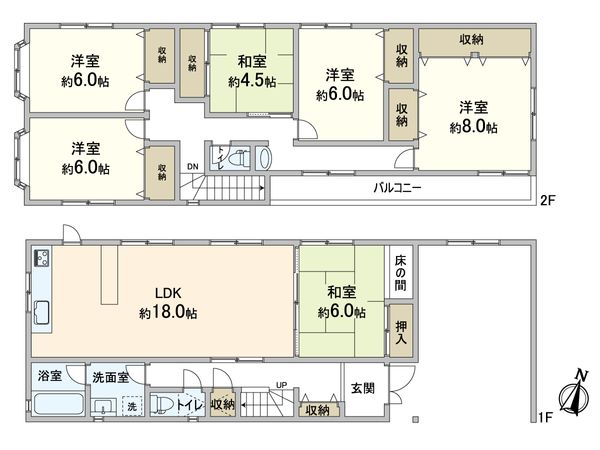 山手町4丁目 中古戸建 間取図(平面図) 間取図(平面図)