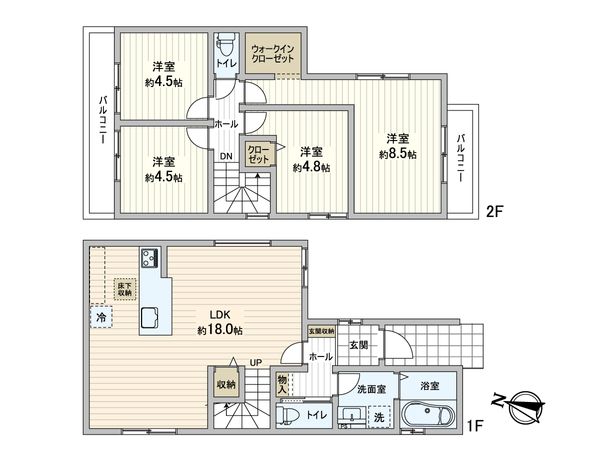 箕面市新稲5丁目 新築戸建 間取図(平面図)