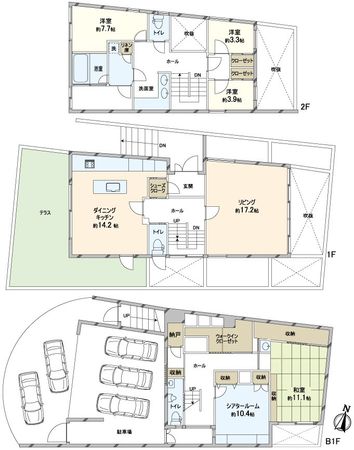 吹田市藤白台2丁目 中古戸建 間取図(平面図)