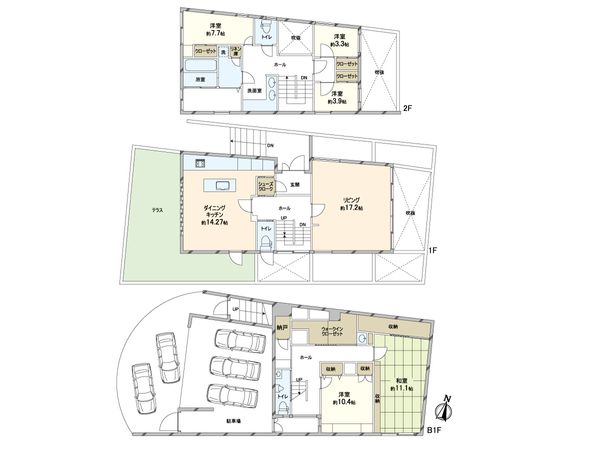 吹田市藤白台2丁目 中古戸建 間取図(平面図)