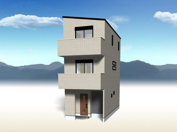 千里山西6丁目 新築戸建 外観パース図