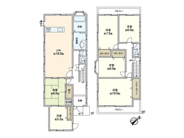 千里山東一丁目 戸建 間取図(平面図)