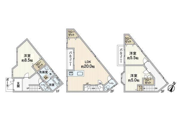 藤が丘町 戸建 間取図(平面図)