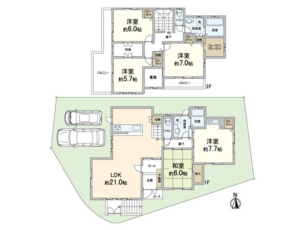 吹田市千里山松が丘 戸建 間取図(平面図) 吹田市千里山松が丘 戸建 間取図(平面図)