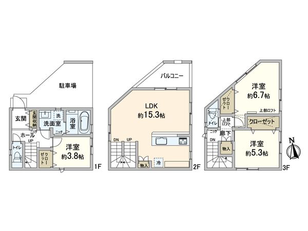 吹田市藤が丘町 中古戸建 間取図(平面図) 吹田市藤が丘町 中古戸建 間取図(平面図)