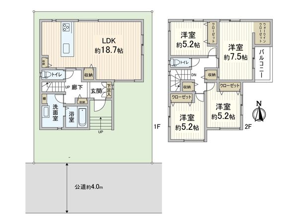 吹田市第2五月が丘南 3号地 間取図(平面図) 吹田市第2五月が丘南 3号地 間取図(平面図)