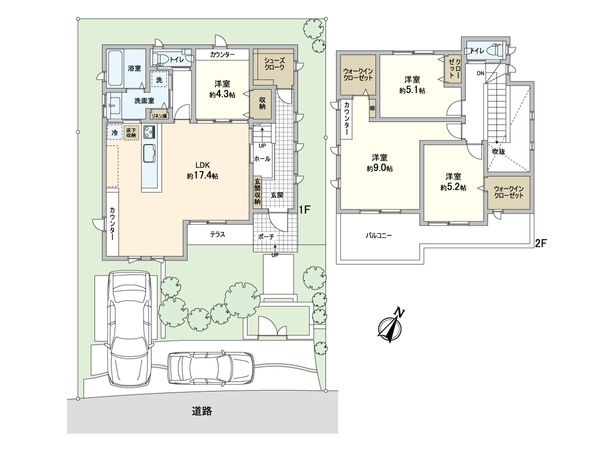 吹田市円山町 戸建 間取図(平面図) 吹田市円山町 戸建 間取図(平面図)