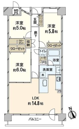 ステラヒルズ千里山星が丘 間取図(平面図)
