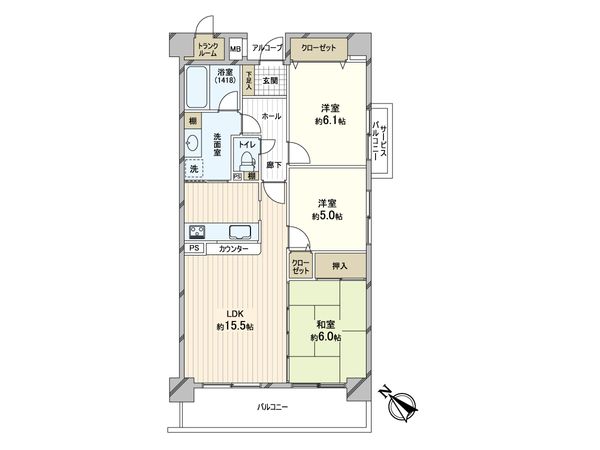 パインフィールド緑地公園 間取図(平面図)