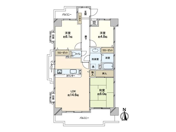 伊丹宮ノ前パークホームズ 間取図(平面図) 伊丹宮ノ前パークホームズ 間取図(平面図)