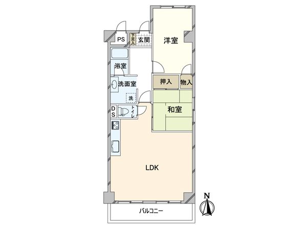 千里関大前コーポラス B棟 間取図(平面図) 間取図(平面図)