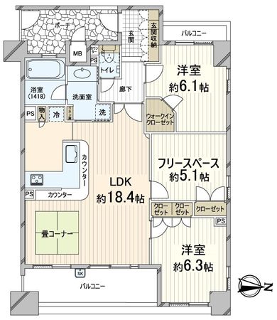エステムコート天神橋 間取図(平面図) エステムコート天神橋 間取図(平面図)