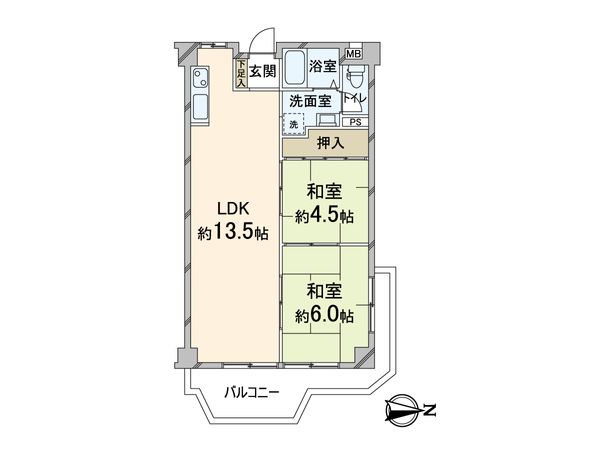 千里山パレス 間取図(平面図) 間取図(平面図)