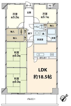 サンヴェール千里山 間取図(平面図)