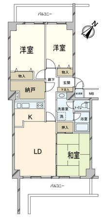 インペリアル千里山田 間取図(平面図)