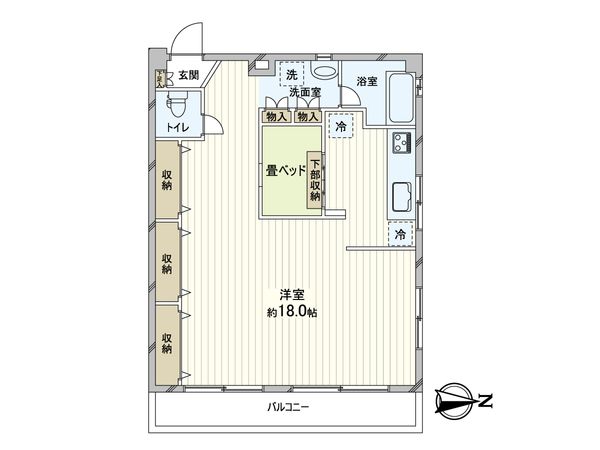 新南千里マンション 間取図(平面図)