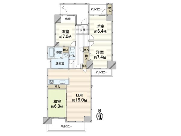 ローレルコート南千里 間取図(平面図)