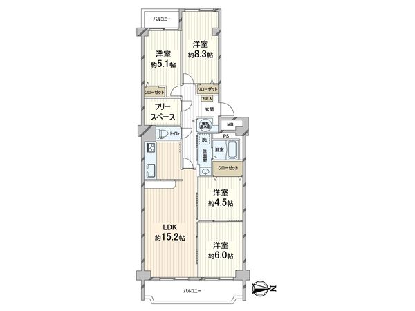 サンヴェール千里緑地公園 間取図(平面図)