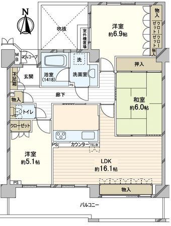 ステイツ千里古江台 間取図(平面図) 間取図(平面図)
