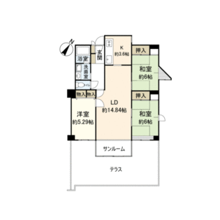 間取図(平面図) 間取図(平面図)