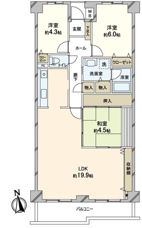 千里南パークマンション 間取図(平面図) 千里南パークマンション 間取図(平面図)