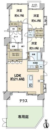 グランファースト千里桃山台 6号棟 間取図(平面図)