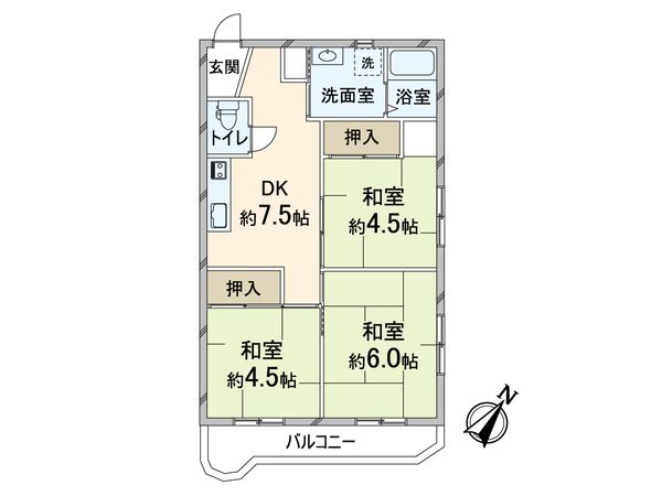 新南千里マンション 間取図(平面図) 新南千里マンション 間取図(平面図)