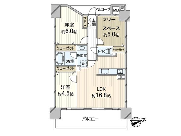 ワコーレ緑地公園グレイスガーデン 間取図(平面図) ワコーレ緑地公園グレイスガーデン 間取図(平面図)