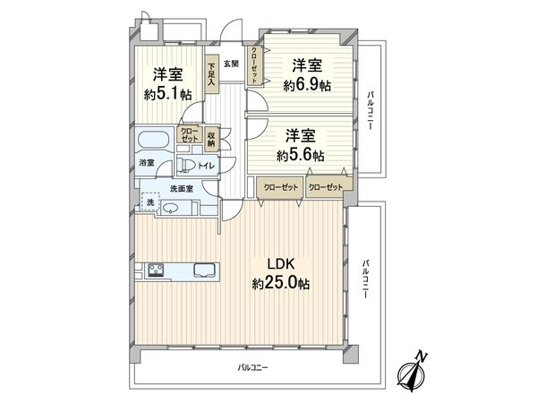 東急ドエル・アルス緑地公園 間取図(平面図) 東急ドエル・アルス緑地公園 間取図(平面図)