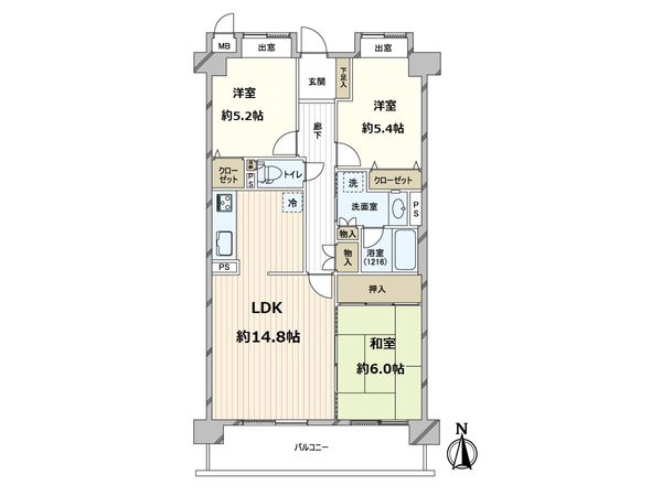 エンゼルハイム千里山第2 間取図(平面図)