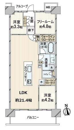 シエリアシティ千里山 間取図(平面図)