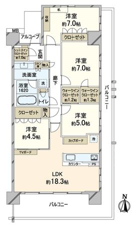 ザ・パークハウス南千里アリーナ 間取図(平面図) ザ・パークハウス南千里アリーナ 間取図(平面図)