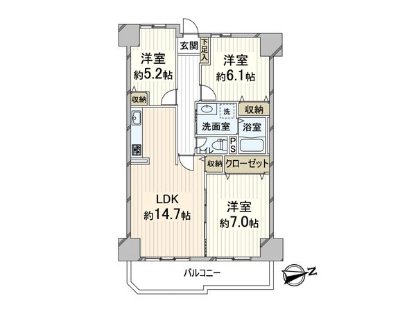 星和プラネタウン千里南 第弐期 間取図(平面図) 間取図(平面図)