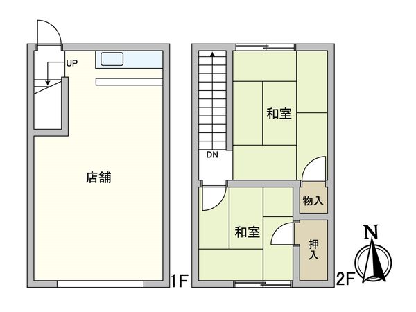 千里山東1丁目 店舗付住宅 間取図(平面図) 千里山東1丁目 店舗付住宅 間取図(平面図)