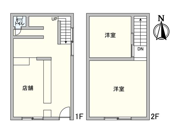 千里山東一丁目 店舗付住宅 間取図(平面図) 千里山東一丁目 店舗付住宅 間取図(平面図)
