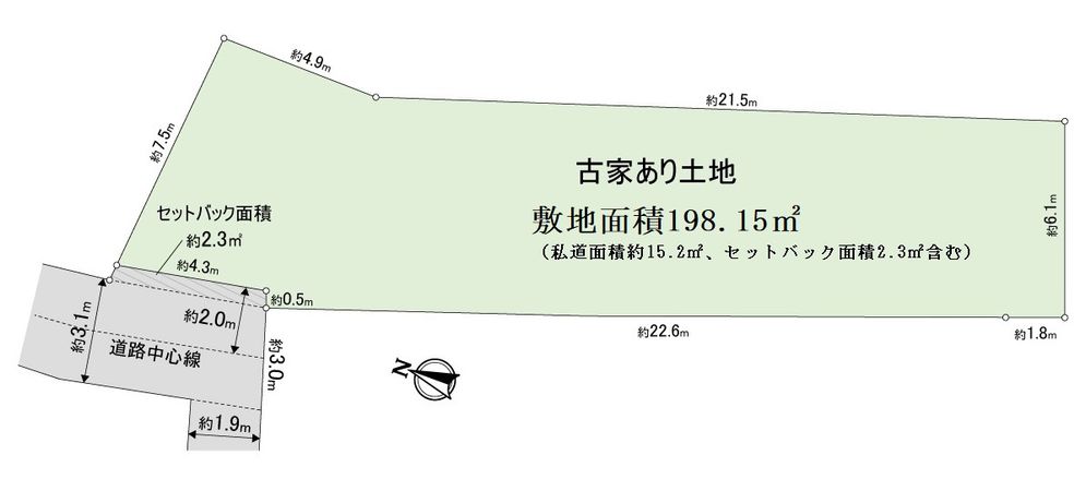 北区中崎2丁目 売土地 区画図 北区中崎2丁目 売土地 区画図