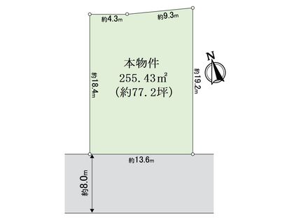 大阪市北区松ケ枝町 土地 区画図