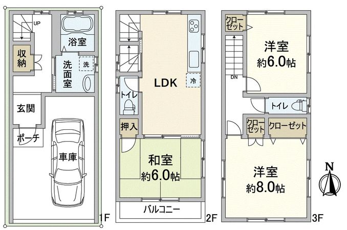 大阪市淀川区木川東2丁目戸建 間取図(平面図)