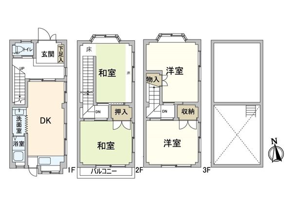 淀川区塚本6丁目 戸建て 間取図(平面図) 淀川区塚本6丁目 戸建て 間取図(平面図)