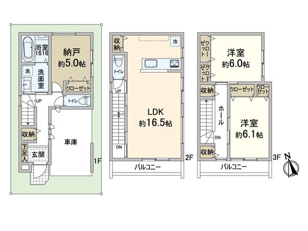 東淀川区豊里2丁目新築戸建 間取図(平面図)