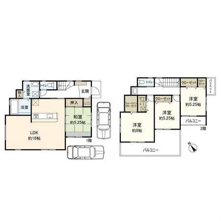 東難波町3丁目 新築戸建 間取図(平面図)