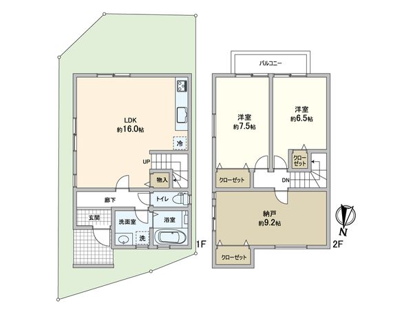 淀川区加島4丁目 戸建 間取図(平面図)