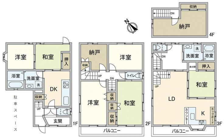 淀川区田川1丁目 戸建 間取図(平面図) 淀川区田川1丁目 戸建 間取図(平面図)