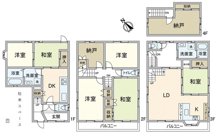 淀川区田川1丁目 戸建 間取図(平面図) 淀川区田川1丁目 戸建 間取図(平面図)