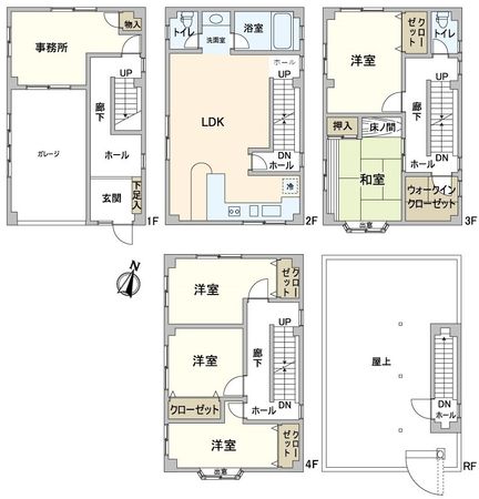 大阪市東淀川区下新庄4丁目 戸建 間取図(平面図) 大阪市東淀川区下新庄4丁目 戸建 間取図(平面図)
