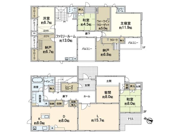 西淀川区佃1丁目 間取図(平面図) 西淀川区佃1丁目 間取図(平面図)