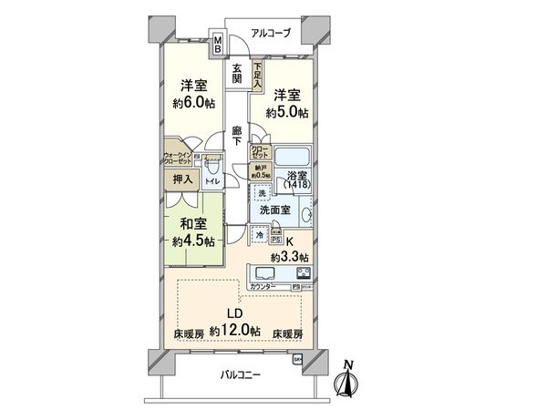 プラウドシティ新大阪 間取図(平面図) 間取図(平面図)