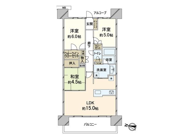 パークホームズノースゲートスクエア 間取図(平面図) パークホームズノースゲートスクエア 間取図(平面図)