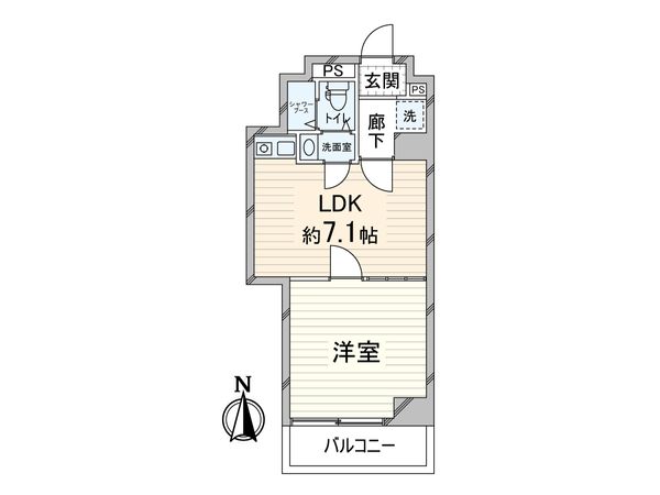 ネオハイツ第3新大阪 間取図(平面図)