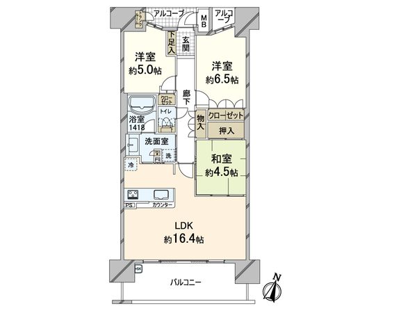BELISTA東淀川大桐 A棟 間取図(平面図)